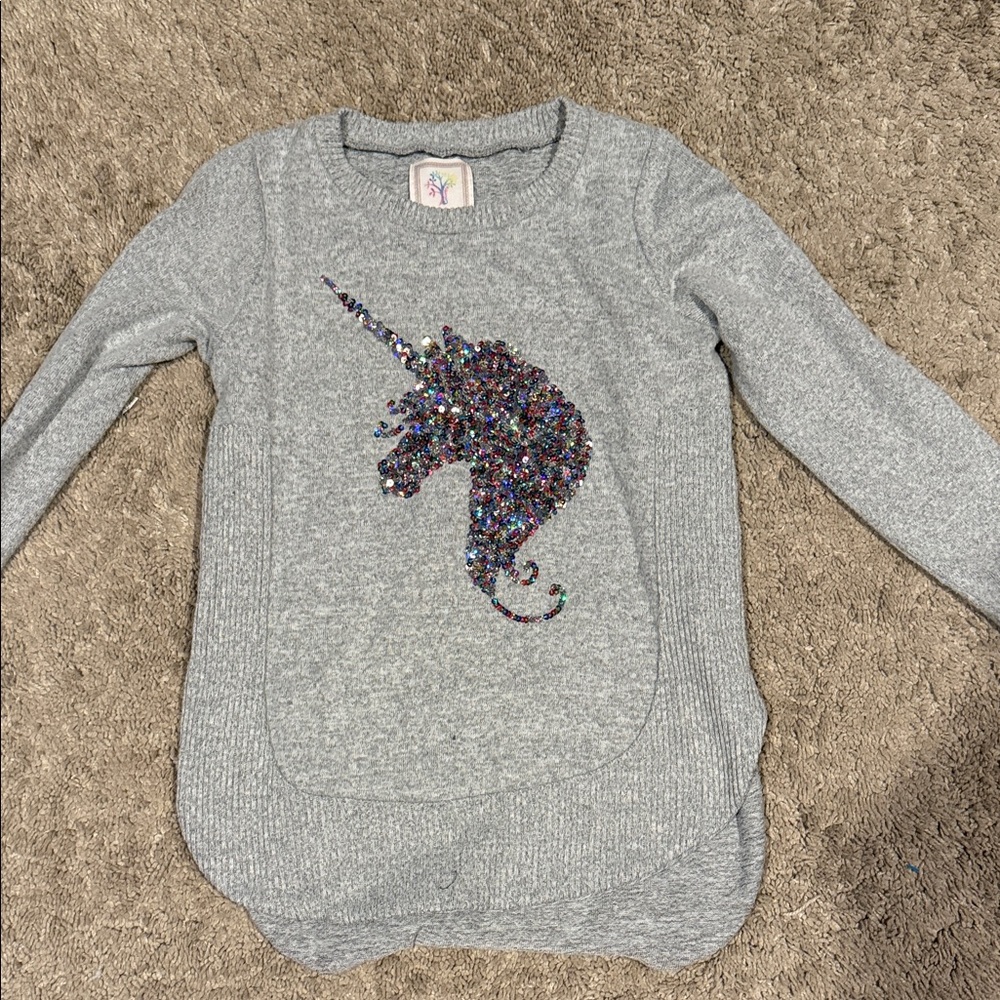 Sparkly Unicorn Kids Sweater